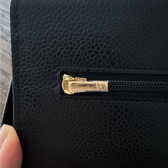 Chanel Black Quilted Leather Wallet on Chain - Picture 10 of 12